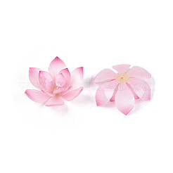 熱収縮アクリルビーズキャップ  マルチ花弁花  パールピンク  46~51x40~45x14~16mm  穴：1.5~1.8mm&nbsp;OACR-N164-21