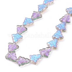 Transparent Electroplate Glass Bead Strands&nbsp;EGLA-C002-HR01