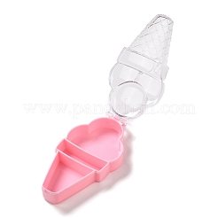 プラスチックビーズ収納ケース  キャンディートリートギフトボックス  結婚披露宴用梱包箱用  アイスクリーム  ピンク  14x7x3.6cm  穴：9x16mm&nbsp;CON-C006-17A