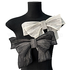 Big Bowknot Decorative Organza Embroidered Collar Trim&nbsp;AJEW-WH0518-41A