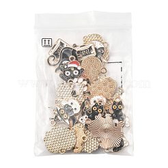 24Pcs 8 Styles Alloy Enamel Pendants&nbsp;ENAM-FS0004-12