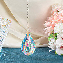 1Pc Transparent Glass Hanging Suncatchers&nbsp;AJEW-TADJ0001-02D