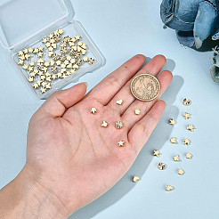90Pcs 6 Style Brass Beads&nbsp;KK-BC0007-54