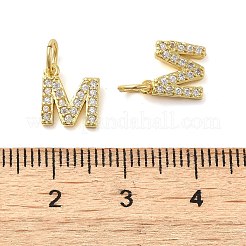 Brass Micro Pave Cubic Zirconia Pendants&nbsp;KK-M273-02G-M