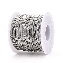 真鍮の丸い蛇のチェーン  プラチナ  1.2mm  約50m /ロール&nbsp;CHC-WH0014-02P