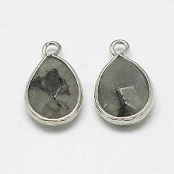 Natural Labradorite Pendants&nbsp;G-Q494-82P-01
