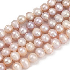 Natural Cultured Freshwater Pearl Beads Strands&nbsp;PEAR-I007-07X-06E