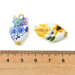 Heart Handmade Porcelain Pendants&nbsp;PALLOY-JF05915