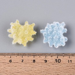 Flocking Opaque Acrylic Heart Beads&nbsp;OACR-T030-12M