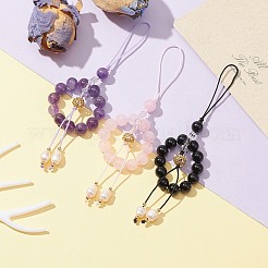 Mixed Gemstone Beaded Mobile Straps&nbsp;HJEW-JM01105