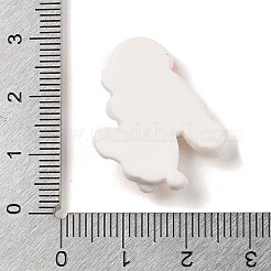 クリスマス ウサギ テーマ 不透明樹脂 デコデン カボション  キャンディー棒  24x23x6mm&nbsp;RESI-S397-01A