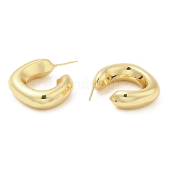Rack Plating Brass Stud Earrings&nbsp;EJEW-F324-01G