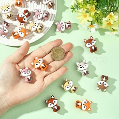 6Pcs Silicone Beads&nbsp;SIL-YW0002-15A