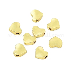 めっき合金ビーズラック  ハート  ライトゴールド  10x10.5x4mm  穴：1.8mm&nbsp;PALLOY-I216-32LG