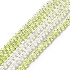 Transparent Gradient Color Glass Beads Strands&nbsp;X1-GLAA-H021-01B-25