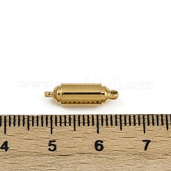 304ステンレススチール製マグネット留め具  コラム  ゴールドカラー  16.5x4.5mm  穴：1.2mm&nbsp;X-STAS-C127-10G