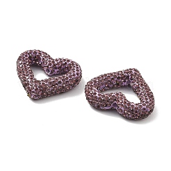 Heart Shape Polymer Clay Rhinestone Beads&nbsp;CLAY-NH0001-09A-05