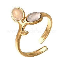 304 Stainless Steel Cuff Open Rings&nbsp;RJEW-F213-04G-07