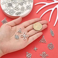 100Pcs 10 Styles Tibetan Style Alloy Pendants&nbsp;TIBEP-CJ0002-45
