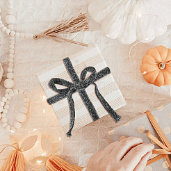 Polyester Chenille Ribbon&nbsp;OCOR-WH0097-36C