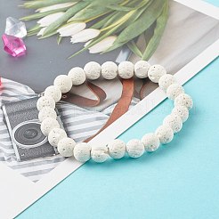 女性のために設定されたシェル形状のキュービックジルコニアチャームストレッチブレスレット  天然溶岩とポリマー粘土と天然アマゾナイトビーズブレスレット  ゴールドカラー  内径：2-5/8~3-1/8インチ（6.6~7.8cm）  4個/セット&nbsp;BJEW-JB06850-04