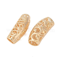Hollow Out Brass Tube Beads&nbsp;KK-G532-03G