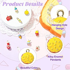 10Pcs 10 Styles Alloy Enamel Charms&nbsp;FIND-CJ0005-42