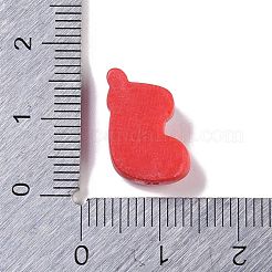 不透明なクリスマステーマの樹脂カボション  クリスマスソックス  14.5x12x6mm&nbsp;RESI-H162-06B