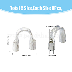 500Pcs 2 Color Brass Wire Guardians&nbsp;KK-FH0006-74