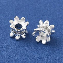 Rack Plating Brass Beads&nbsp;KK-B088-10B-S