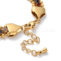 Golden 304 Stainless Steel Triple Layer Multi-strand Bracelets&nbsp;BJEW-C045-01A-G