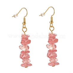 Gemstone Chip Beaded Dangle Earrings&nbsp;EJEW-JE04788