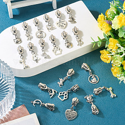 20Pcs 10 Style Alloy Zipper Pulls&nbsp;HJEW-TAC0081