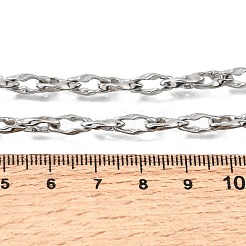5MM 304 Stainless Steel Twisted Oval Link Chain Necklaces for Man and Women&nbsp;SA-CBAB767-18B-P