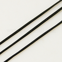 フラット弾性クリスタルストリング  弾性ビーズ糸  ストレッチブレスレット作り用  ブラック  0.8mm&nbsp;EC-G002-0.8mm-19