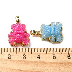 Druzy Resin Pendants&nbsp;RESI-G086-04G