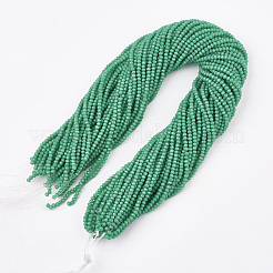 Opaque Solid Color Glass Beads Strands&nbsp;GLAA-S178-12C-05