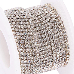 Brass Rhinestone Strass Chains&nbsp;CHC-BC0001-01M