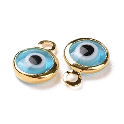 Handmade Evil Eye Lampwork Charms&nbsp;KK-F764-13G-07