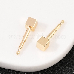 Brass Stud Earrings for Women&nbsp;EJEW-G441-05B-G