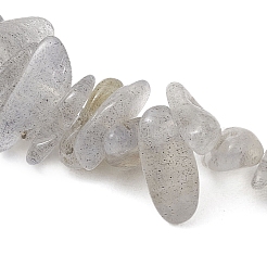 天然ラブラドライトチップビーズストレッチブレスレット（男女兼用）  内径：1-5/8インチ（4.25cm）&nbsp;BJEW-JB12086-02