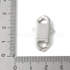 316サージカルステンレススチール製バヨネットクラスプ  オーバル  ステンレス鋼色  25x14.5x4mm  穴：3.5x5mm&nbsp;STAS-H234-01P-03