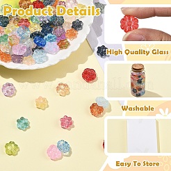 120Pcs 4 Styles Transparent Normal Glass Beads&nbsp;GLAA-YW0005-83