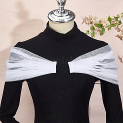 1 Pair Nylon Bridal Lace Sleeves for Women&nbsp;AJEW-GF0014-17B