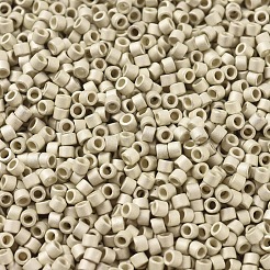 MIYUKIデリカビーズ  シリンダー  日本製シードビーズ  11/0  （db0335)マット亜鉛メッキシルバー  1.3x1.6mm  穴：0.8mm  約2000PCS /ボトル  10 G /ボトル&nbsp;SEED-JP0008-DB0335