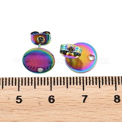 Ion Plating(IP) 304 Stainless Steel Stud Earring Findings&nbsp;STAS-P198-25-10mm-M