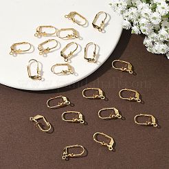 SHEGRACE Brass Leverback Earring Findings&nbsp;XGR0068G-49G