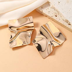 Iron Irregular Mirror Statement Stud Earrings&nbsp;LZ8927