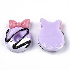 樹脂カボション  模造食品  ちょう結びのドーナツ  プラム  18~19x14~15x6mm&nbsp;CRES-N022-116A