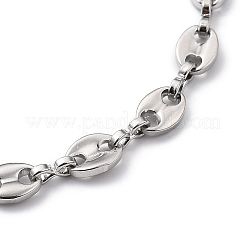 Tarnish Resistant 304 Stainless Steel Coffee Bean Chain Bracelets&nbsp;BJEW-JB05495